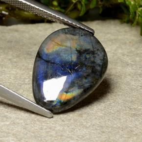 Spectrolite Gemstone in 16.8 x 12.9 mm Size for Sale, Spectrolite Stone in Multicolor Color