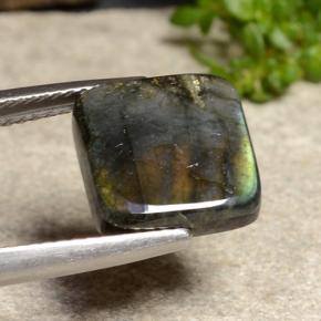 Spectrolite Gemstone in 10.7 x 10.6 mm Size for Sale, Spectrolite Stone in Multicolor Color