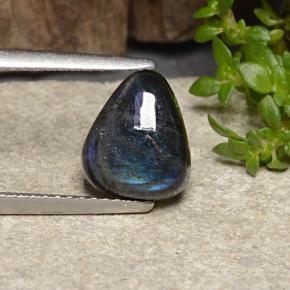 1.87 ct Multicolor Spectrolite Gemstone, Spectrolite Gem in Pear Cabochon Shape for Sale.
