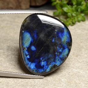 12.68 ct Multicolor Spectrolite Gemstone, Spectrolite Gem in Fancy Cabochon Shape for Sale.