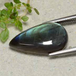 Spectrolite Gemstone in 20.7 x 12.2 mm Size for Sale, Spectrolite Stone in Multicolor Color