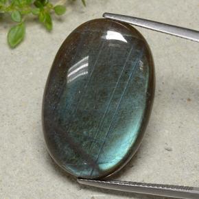Многоцветный Спектролит Камень - 25.5ct Овал Кабошон (ID: 494240)