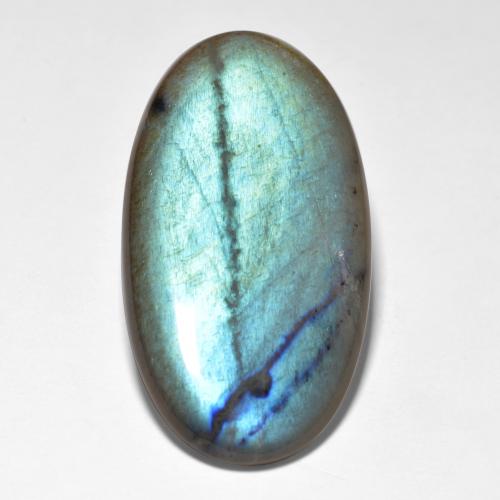 Multicolore Spectrolite Gem - 27.5ct Ovale cabochon (ID: 494245)