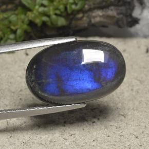 10.70 ct Multicolor Spectrolite Stone, Natural Spectrolite in Oval Cabochon Shape for Sale