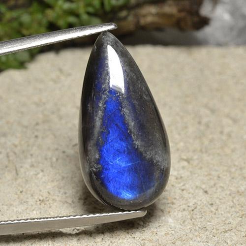 Multicolor Espectrolita Gema - 11.5ct Cabujón Pera (ID: 494255)
