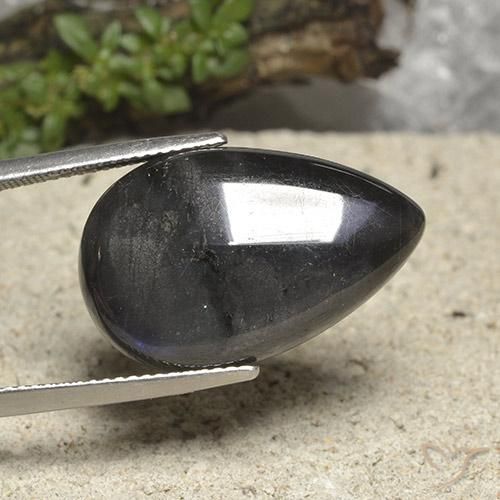 14.15 ct Multicolor Spectrolite Stone, Natural Spectrolite in Pear Cabochon Shape for Sale