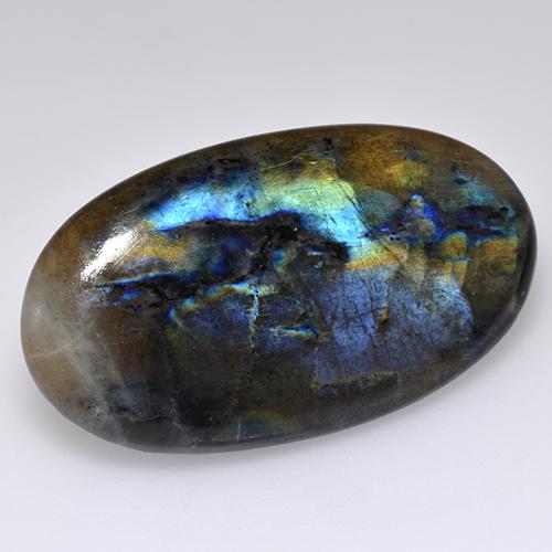Spectrolite Gemstone in 34 x 19.2 mm Size for Sale, Spectrolite Stone in Multicolor Color