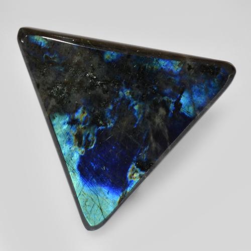 11.70 ct Multicolor Spectrolite Gemstone, Spectrolite Gem in Trillion Cabochon Shape for Sale.