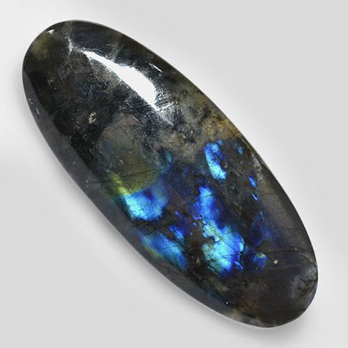 Multicolor Spectrolite Gem - 15.4ct Oval Cabochon (ID: 512207)
