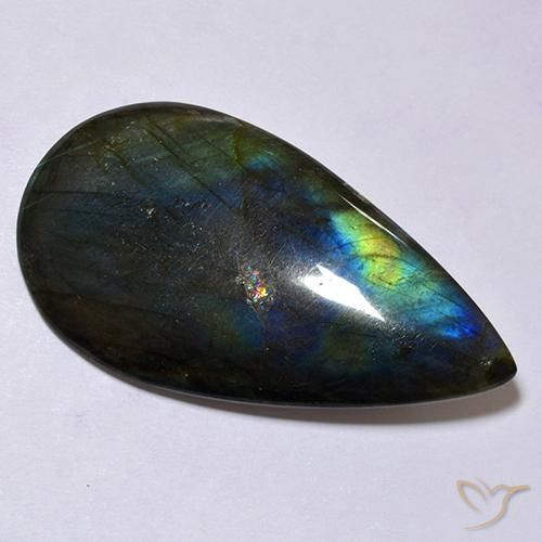 38.11 ct Cushion Spectrolite, 34.3 x 16.9 mm From Finland, Photo A