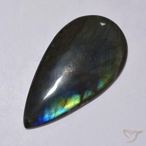 Spectrolite Gemstone in 34.3 x 16.9 mm Size for Sale, Spectrolite Stone in Multicolor Color