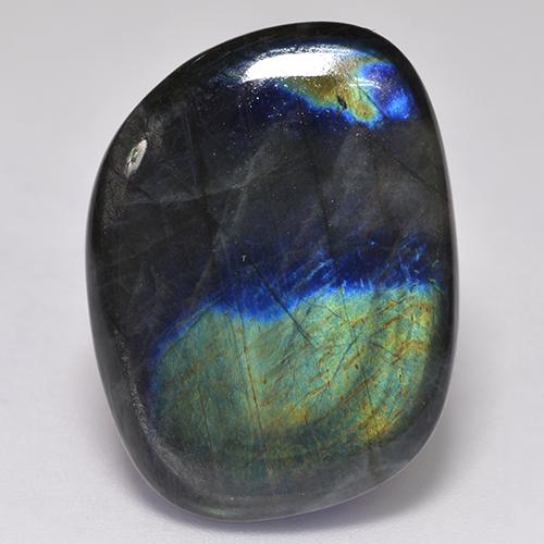 Multicolor Espectrolita Gema - 18.1ct Cabujón Elegante (ID: 527382)