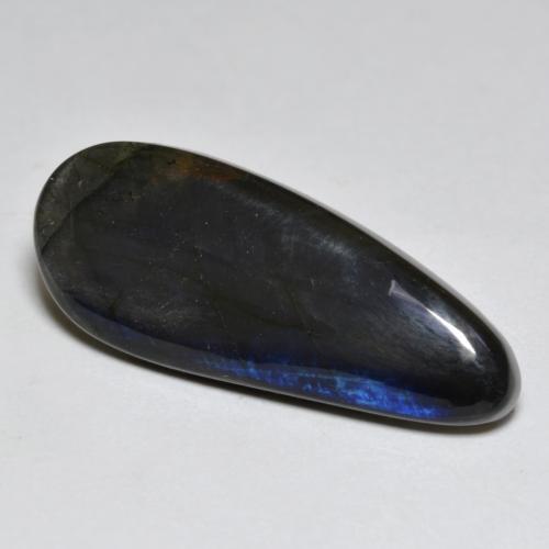 6.86 ct Multicolor Spectrolite Stone, Natural Spectrolite in Fancy Cabochon Shape for Sale