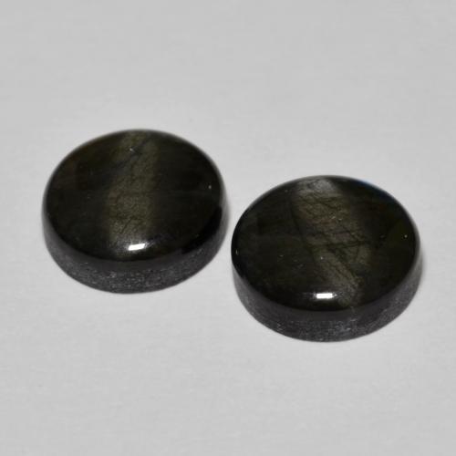 Spectrolite Gemstones in 8 mm (calibrated) Size for Sale, Spectrolite Stones in Multicolor Color