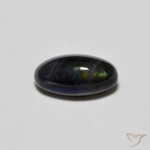 0.77 ct Oval Spectrolite, 8.1 x 4.1 mm From Finland, Photo A