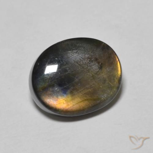 2.26 ct Oval Spectrolite, 10.1 x 8.3 mm From Finland, Photo A