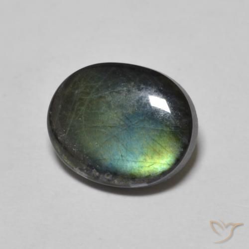 Spectrolite ovale de 2,12 ct, 10,1 x 8,3 mm de Finlande, Photo A