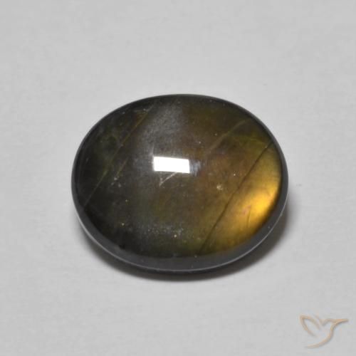 2.21 ct Oval Spectrolite, 10.1 x 8.3 mm From Finland, Photo A