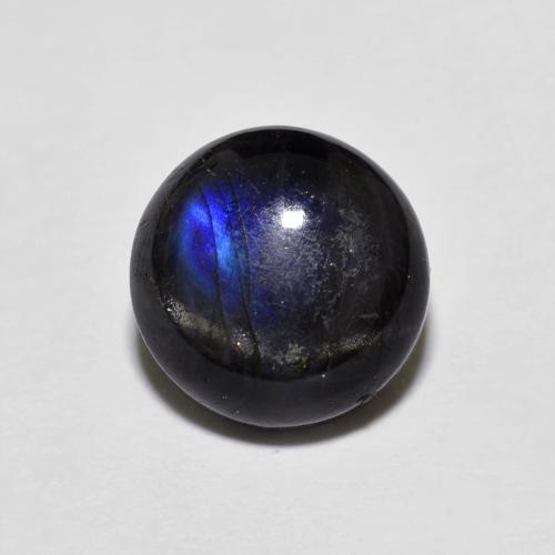 7,8mm Spettrolite multicolore taglio rotondo dalla Finlandia, peso di 1,74 ct, pietra preziosa naturale non trattati in purezza Opaque, 1 pezzo Spettrolite Cabochon rotondo - Colore: Multicolore, durezza Mohs di 6 - 6,5 , Photo A