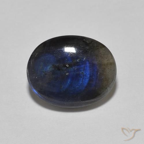 2.18 ct Oval Spectrolite, 10.1 x 8.2 mm From Finland, Photo A