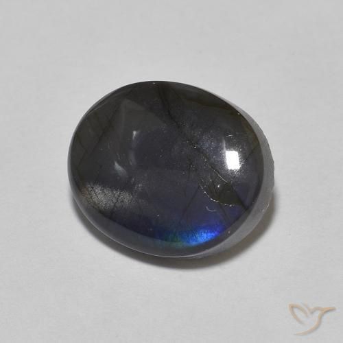 2.17 ct Multicolor Spectrolite Stone, Natural Spectrolite in Oval Cabochon Shape for Sale