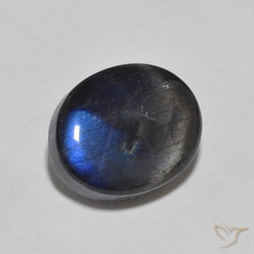 2.28 ct Multicolor Spectrolite Stone, Natural Spectrolite in Oval Cabochon Shape for Sale