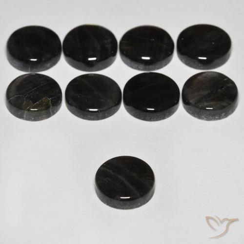 Spectrolite Gemstones in 8 mm (calibrated) Size for Sale, Spectrolite Stones in Multicolor Color
