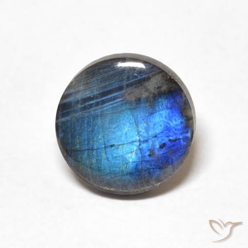 Espectrolita redonda de 1,44 ct, 8 mm de Finlandia, Photo A