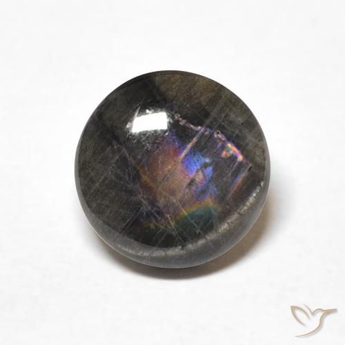 Espectrolita redonda de 1,96 ct, 8,1 mm de Finlandia, Photo A