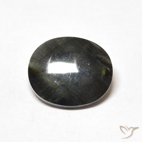 1,72ct Ovale cabochon multicolore Spettrolite dalla Finlandia, Dimension 9,8 x 8,2mm, Natural non trattati Gemstone, Opaque Clarity, 1 piece Spettrolite in Multicolore Color, Mohs Hardness of 6 - 6,5, Photo A