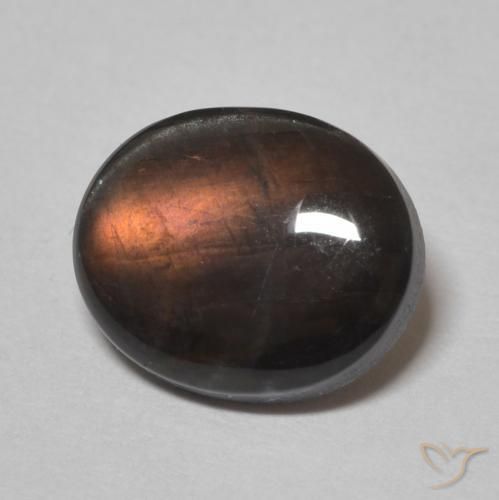 2.05 ct Multicolor Spectrolite Stone, Natural Spectrolite in Oval Cabochon Shape for Sale