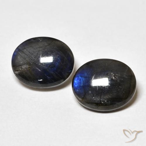 4.16 ct Oval Spectrolite, 10.1 x 8.3 mm From Finland, Photo A