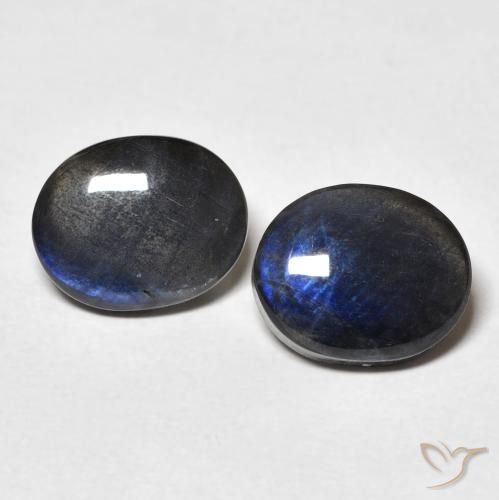 4.48 ct Oval Spectrolite, 10.1 x 8.1 mm From Finland, Photo A