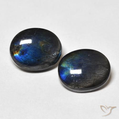 4.36ctw Natural Multicolor Spectrolite, Oval, Opaque