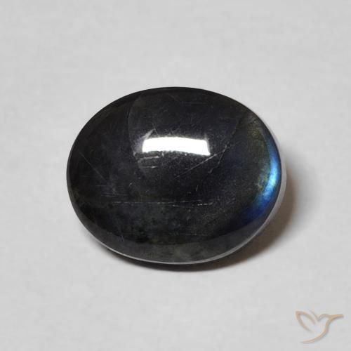2.28 ct Multicolor Spectrolite Gemstone, Spectrolite Gem in Oval Cabochon Shape for Sale.