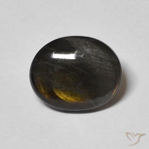 Spectrolite ovale de 2,19 ct, 10,2 x 8,2 mm de Finlande, Photo A