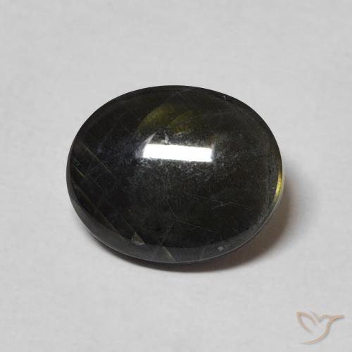 Spectrolite ovale de 2,15 ct, 10,1 x 8,3 mm de Finlande, Photo A
