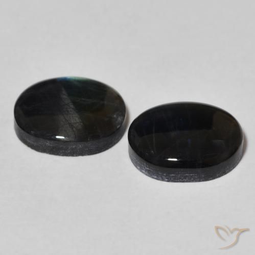 Spectrolite Gemstones in 10 x 8 mm (calibrated) Size for Sale, Spectrolite Stones in Multicolor Color