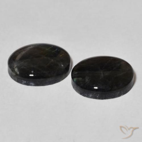Spectrolite Gemstones in 10 x 8 mm (calibrated) Size for Sale, Spectrolite Stones in Multicolor Color