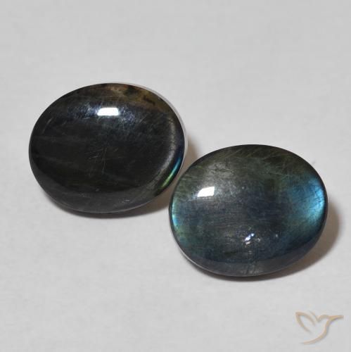 4.18 ct Oval Spectrolite, 10.1 x 8.3 mm From Finland, Photo A