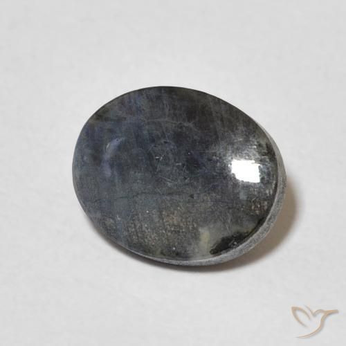 1.92 ct Multicolor Spectrolite Stone, Natural Spectrolite in Oval Cabochon Shape for Sale