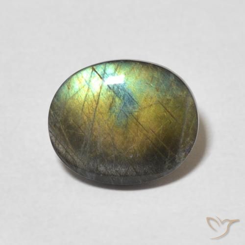 1.79 carat Oval Spectrolite Gemstone for Sale loose Certified Spectrolite from Finland Natural Untreated
