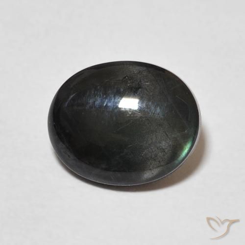 10 x 8,2mm Spettrolite multicolore Ovale cabochon dalla Finlandia, peso di 2 ct, pietra preziosa naturale non trattati in purezza Opaque, Spettrolite 1pz - il colore è Multicolore, durezza Mohs di 6 - 6,5, Photo A