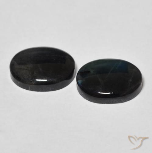 Spectrolite Gemstones in 10.1 x 8.3 mm Size for Sale, Spectrolite Stones in Multicolor Color