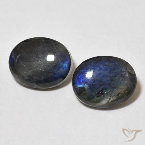 4.4 ct Oval Spectrolite, 10.1 x 8.1 mm From Finland, Photo A