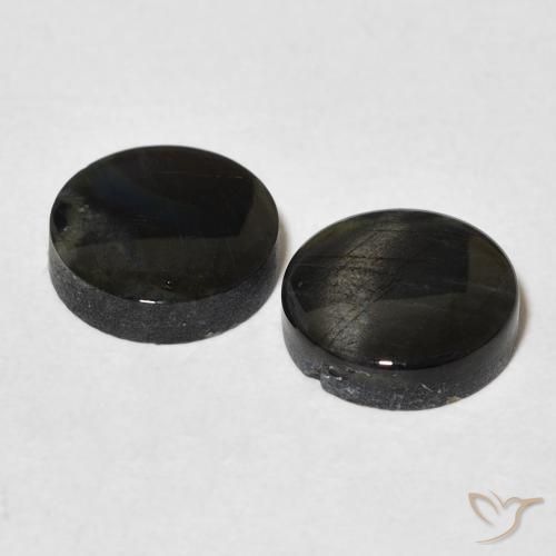 Spectrolite Gemstones in 8.5 mm (calibrated) Size for Sale, Spectrolite Stones in Multicolor Color