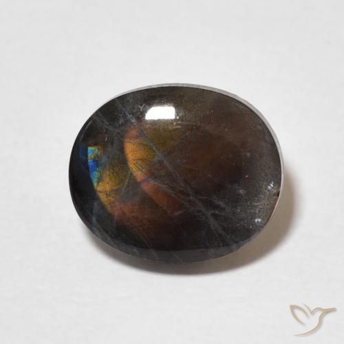 2.02ct Natural Multicolor Spectrolite, Oval, Opaque