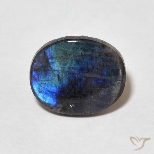 Espectrolita ovalada de 1,74 ct, 10 x 8,3 mm de Finlandia, Photo A
