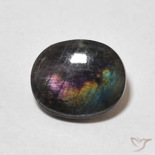 1.96 ct Oval Spectrolite, 9.8 x 8.2 mm From Finland, Photo A