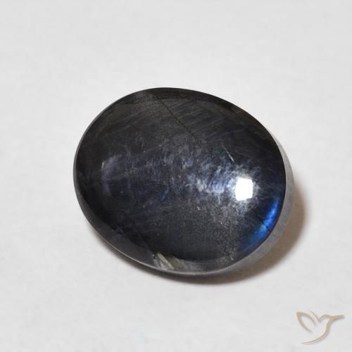 2.18 ct Multicolor Spectrolite Stone, Natural Spectrolite in Oval Cabochon Shape for Sale